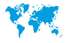 This photo shows the world map
