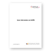 This photo shows the front page of "User information on Safe"