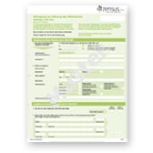 This photo shows the questionnaire of the check for multiple registration in the population registers