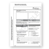 This photo shows the front page of a questionnaire
