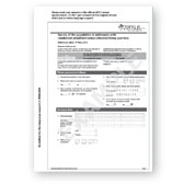 This photo shows the front page of a questionnaire